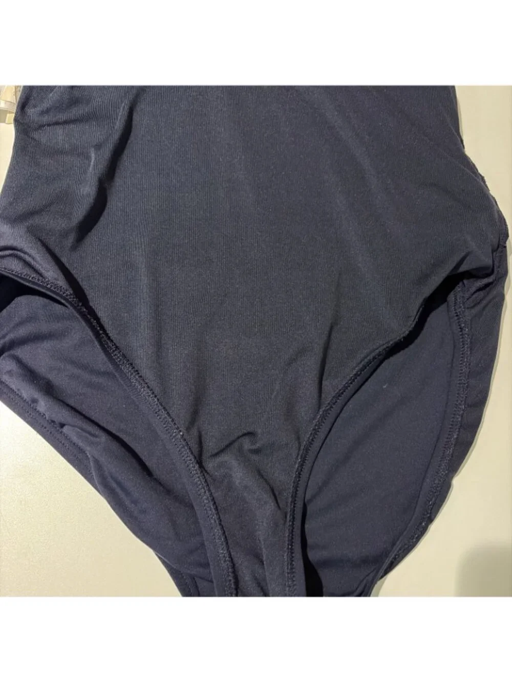 Michael Kors One Piece Swimsuit Womens 8 Ruched Criss Cross Back Navy Luxury
